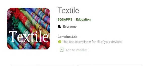 Textile mobile apps