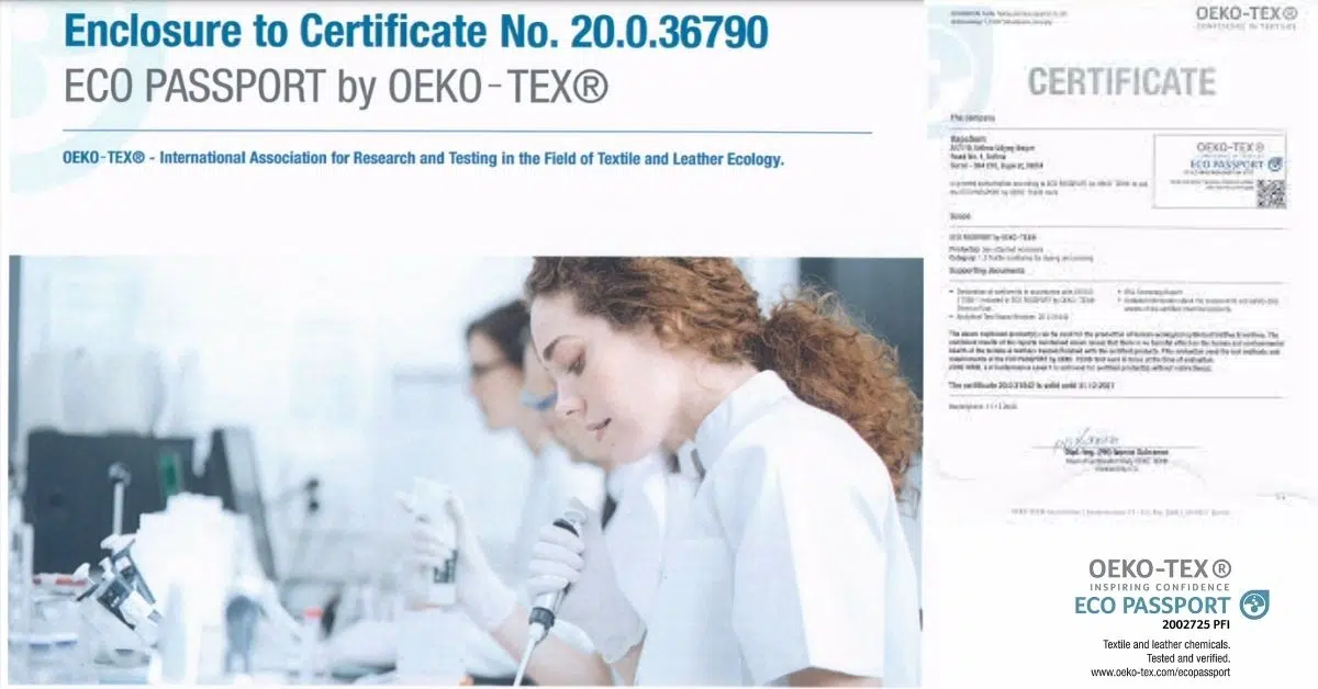 OEKO-TEX® Inspiring Confidence Eco Passport