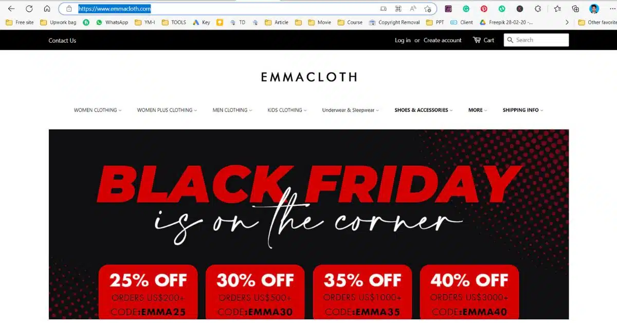 Emma Cloth vendors for clothes