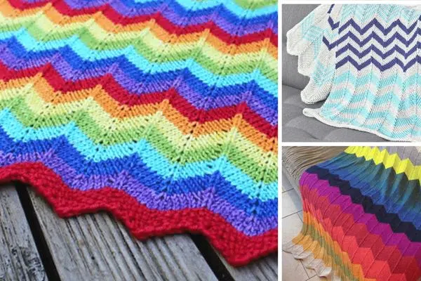 10 Best Baby Blanket Knitting Patterns 6 Garter Chevron Baby Blanket Pattern
