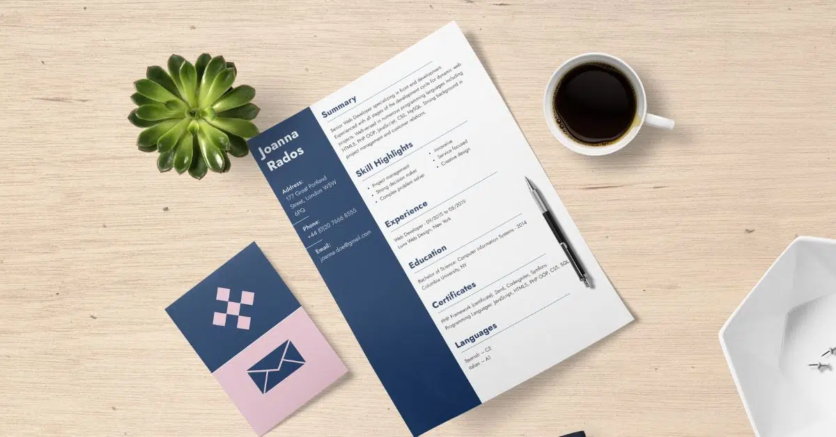Modern Fashion Designer Resume