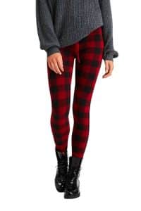 Plaid Tights with Boots