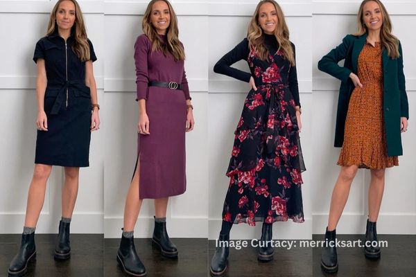 Chelsea Boots and Dresses Ideas