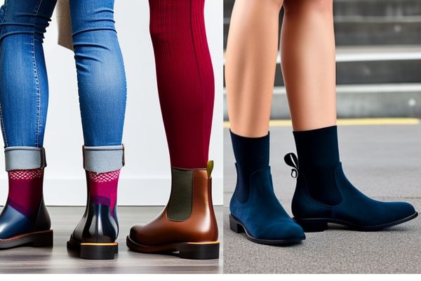 Female Chelsea Boots with Socks outfits
