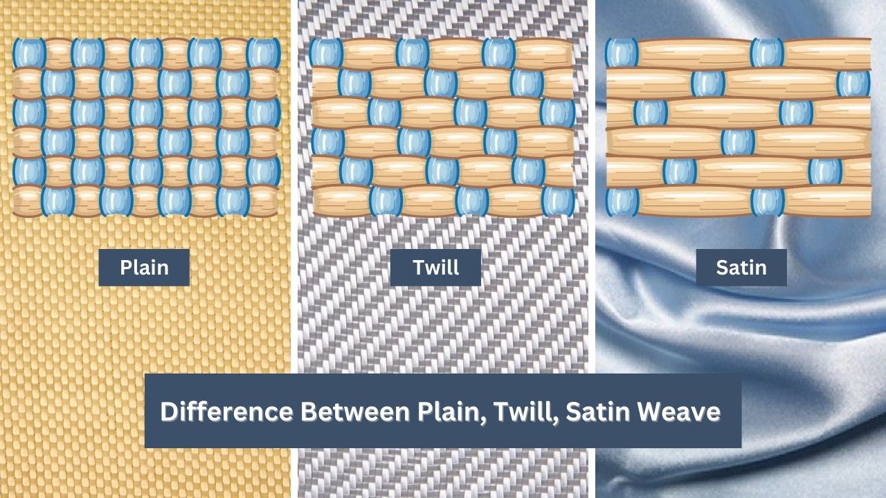 Difference Between Plain, Twill, Satin Weave - With 10 Factor 7 Difference Between Plain Twill Satin Weave