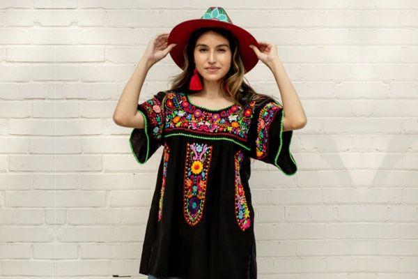 10 Traditional Mexican Blouses You May Try 3 Mexican Embroidered Blouse