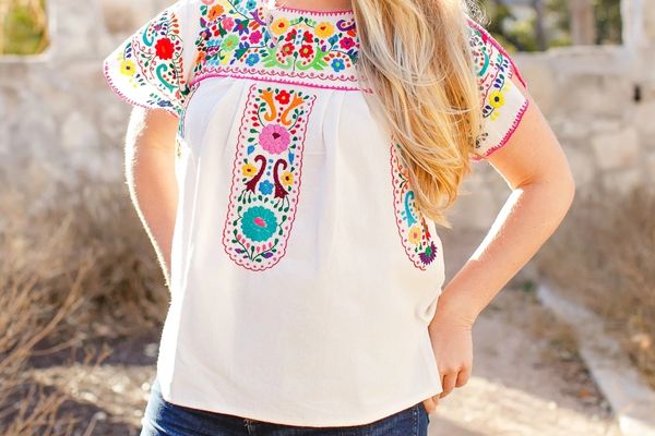 10 Traditional Mexican Blouses You May Try 1 Puebla Blouse in a traditional Mexican blouse