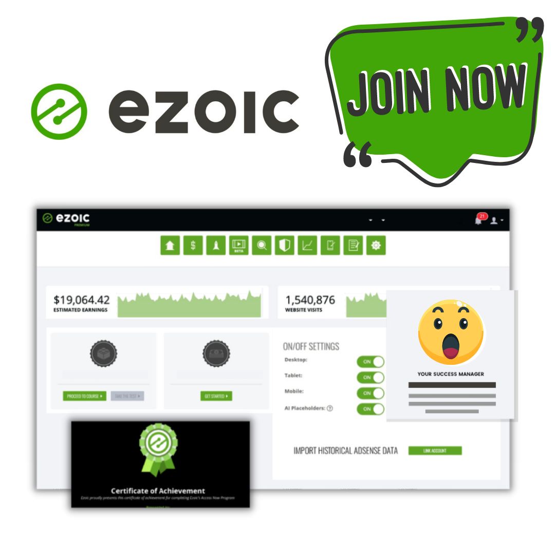 Join Ezoic to Earn from Ads