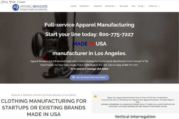 Los Angeles Based Private Label Clothing Manufacturers