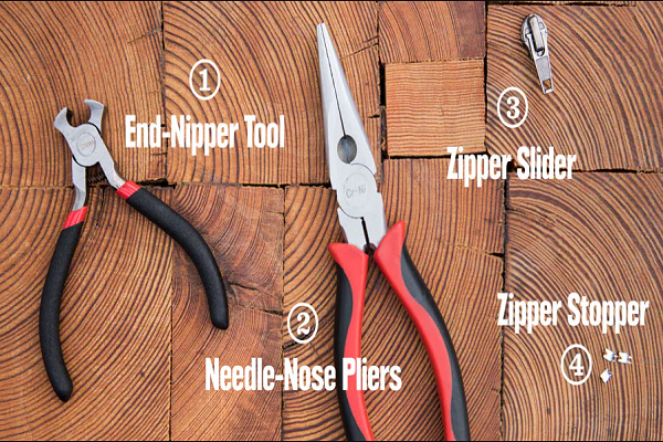 Pliers, you must need for Zipper back