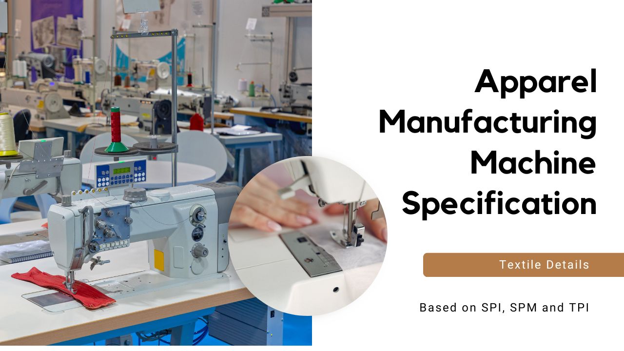 Different Apparel Manufacturing Machine Specification