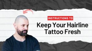 Instructions To Keep Your Hairline Tattoo Fresh