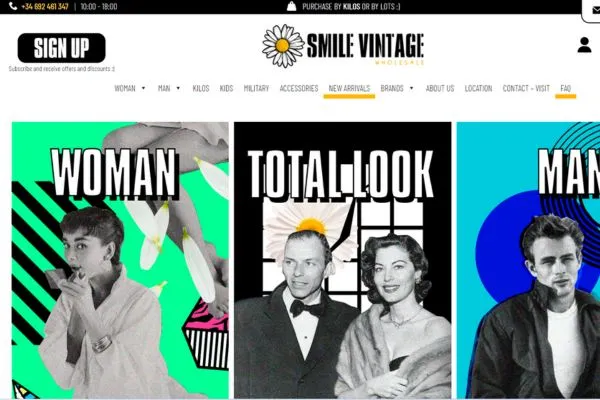 Unlock 15 All-time Top Wholesale Vintage Clothing Suppliers 7 Smile Vintage Wholesale website