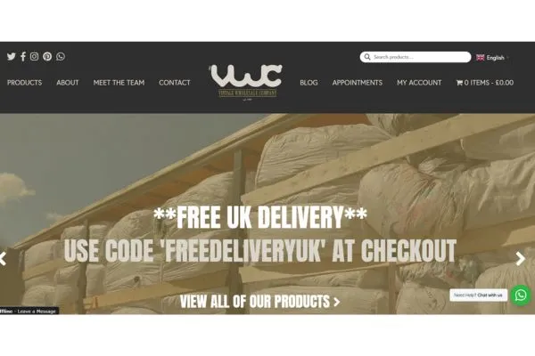 Unlock 15 All-time Top Wholesale Vintage Clothing Suppliers 8 The Vintage Wholesale Company website
