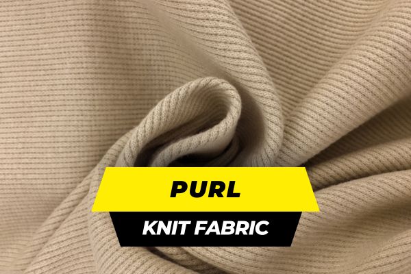 Khaki Cotton Rib Knit Fabric
