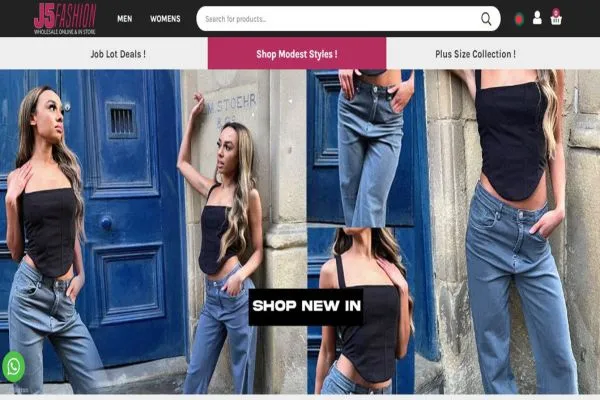 J5 Fashion Website Figure: J5 Fashion Website