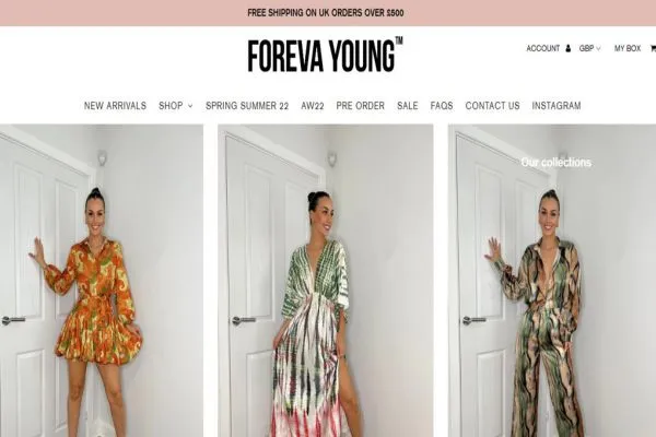 forever young website Figure: Forever Young Website