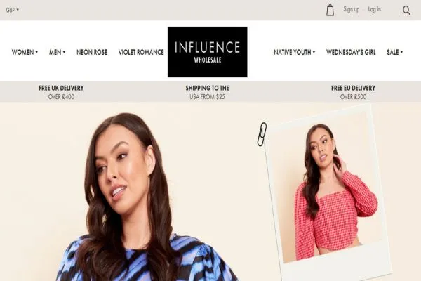 Influence Fashion Website Figure: Influence Fashion Website