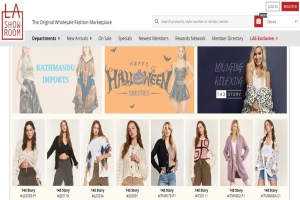 la showroom website Figure: LA Showroom Website