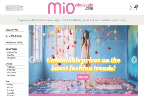 10 Top Wholesale Clothing Sites for USA Boutiques 10 Figure: Mio Wholesale Website