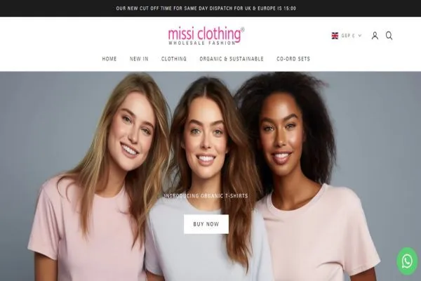 missi clothing website Figure: Missi Clothing Website