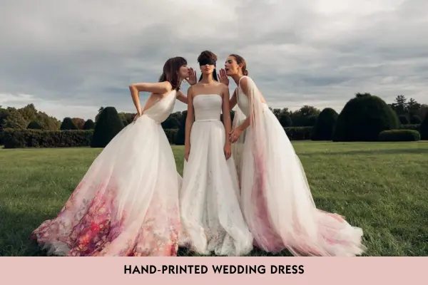 Non-Traditional Wedding Dresses You can Try 12 Hand-Printed Wedding Dress