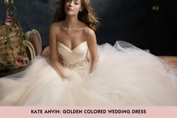 Non-Traditional Wedding Dresses You can Try 2 Golden Colored Wedding Dress