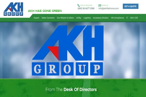 Top 10 Garment Exporters in Bangladesh 9 Figure: AKH Group Website