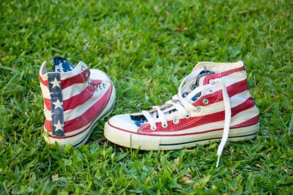 6 Ways to Dress and Impress with Patriotic Looks 8 Image: American Flag on Footwear