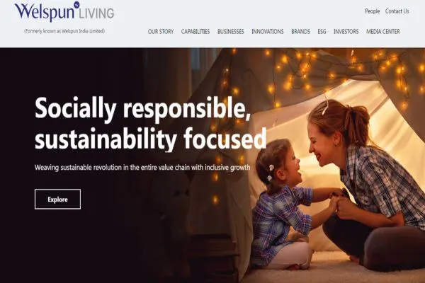 Top 20 Textile Companies in India 4 Image: Welspun Limited Website