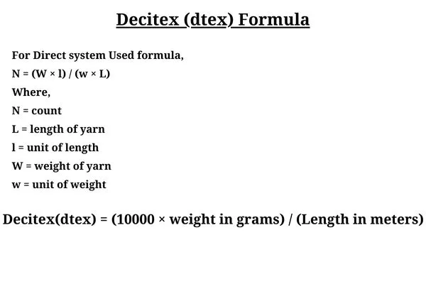 What is Count in Textile? 9 Image: Decitex (dtex)