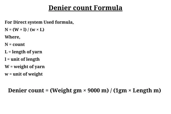 What is Count in Textile? 7 Image: Denier count