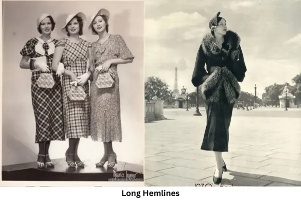 Women's Fashion of the 1930s: From Upper Class to Commons 10 Long Hemlines