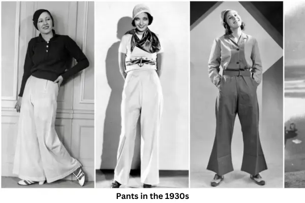 Women's Fashion of the 1930s: From Upper Class to Commons 5 Pants in the 1930s