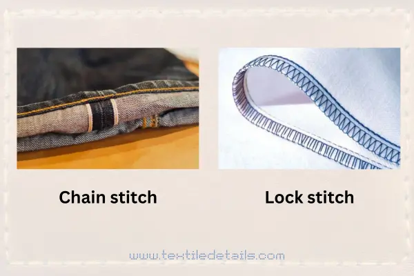 Difference Between chain stitch and lock stitch