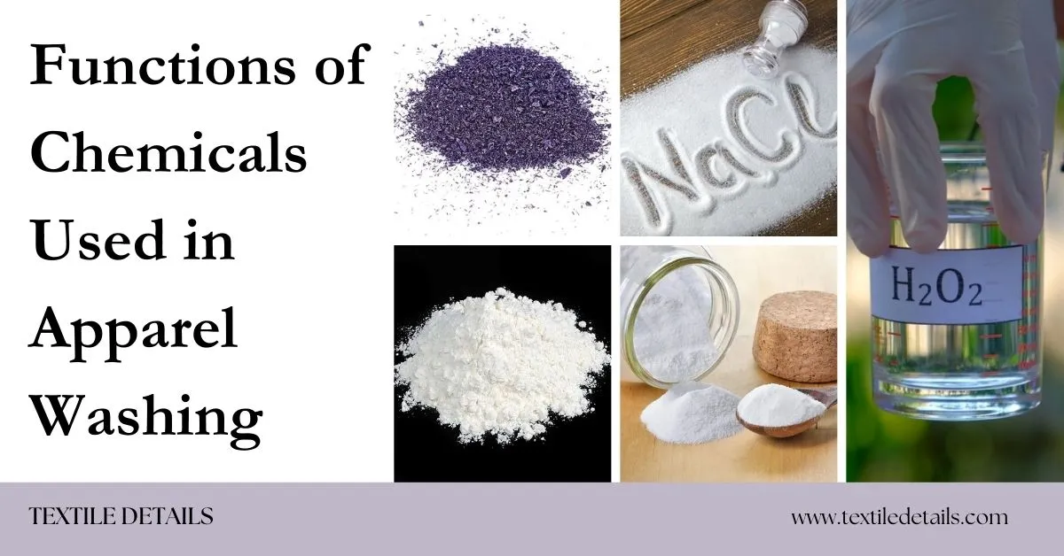 Functions of Chemicals Used in Apparel Washing
