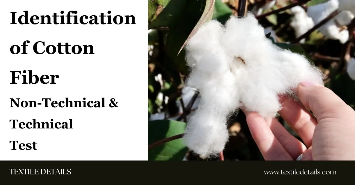 Identification of Cotton Fiber Non-Technical & Technical Test