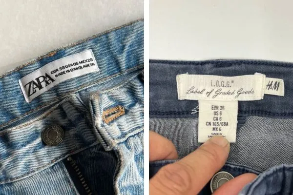 Different Parts of Jeans Pant with Pictures 15 Image: Inside Label of Jeans