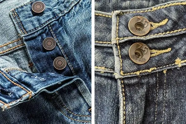 Different Parts of Jeans Pant with Pictures 4 Image: Jeans Pant Buttons