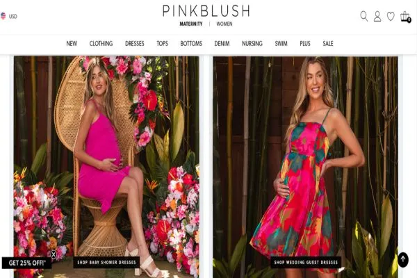 9 Most Popular Maternity Clothing Brands 10 Image: Pink Blush Maternity Website