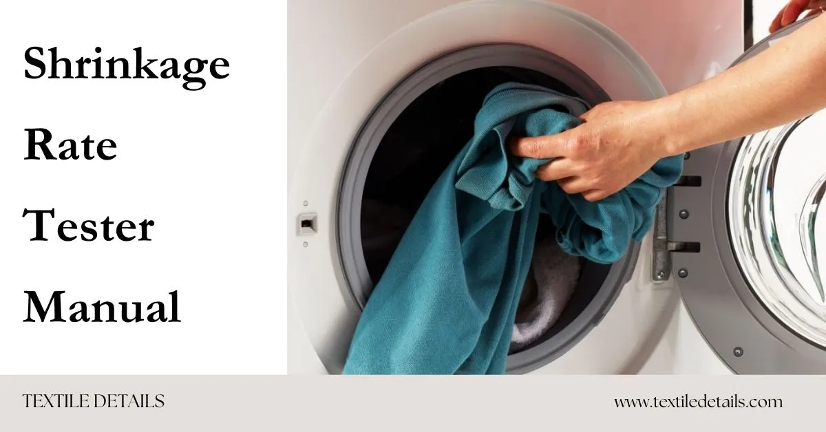 SOP of Shrinkage Rate Tester Machine (Washing and Drying Chamber Machines)