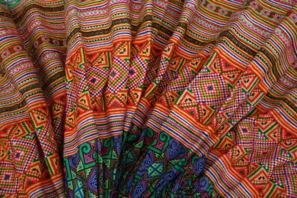 The Elegance of Ebony Satin Vietnamese Fabric 3 Image: Texture of Ebony Satin Fabric