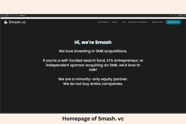Free Guest Posting Sites for SaaS 5 The landing page of Smash. vc