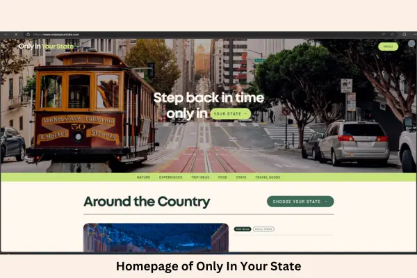 Best Travel Guest Post Write For Us 4 The landing page of Only In Your State
