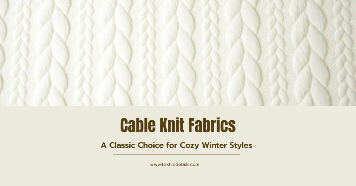 Cable Knit Fabrics A Classic Choice for Cozy Winter Styles