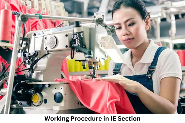 Working Procedure in IE Section 1 IE Section