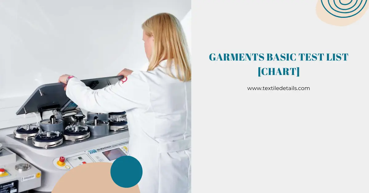 Garments Basic Test List [Chart]