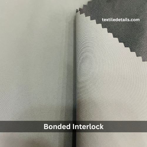 100% Polyester Full Dull Bonded Interlock Fabric 1 Full Dull Bonded