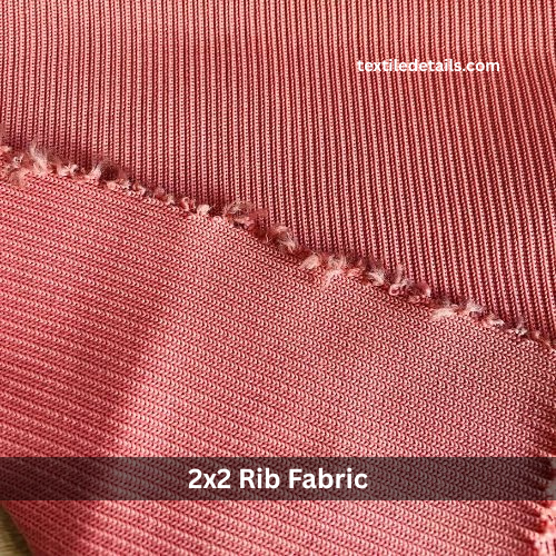 100% Polyester 2x2 Rib Fabric 2 100% Polyester 2x2 Rib Fabric - Image 2