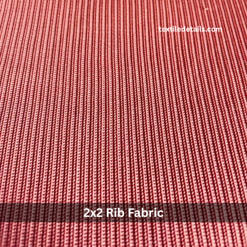 100% Polyester 2x2 Rib Fabric 3 100% Polyester 2x2 Rib Fabric - Image 3